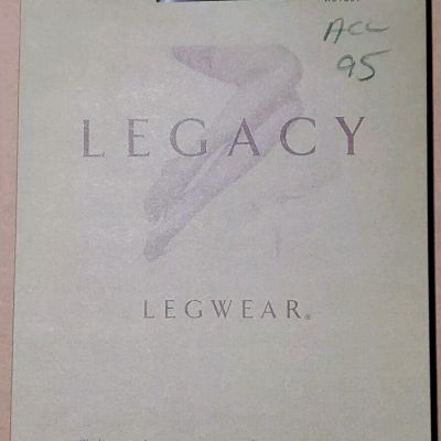 VTG Tights Legacy Legwear Black Control Top Microfiber Size E New In Pack A31857