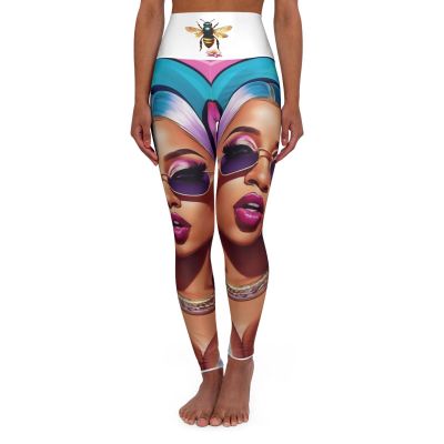 High Waisted Yoga Leggings (AOP)