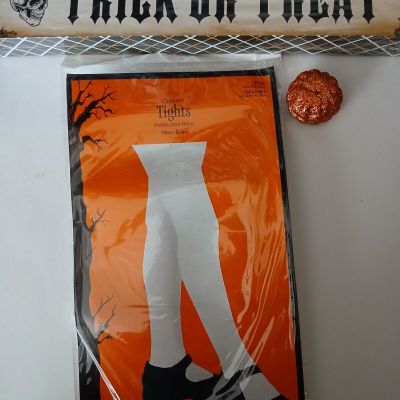 Halloween White Tights Nylon Extra Tall