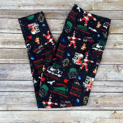 Christmas Vacation Clark Griswold Holiday Womens Leggings TC2 Ex Plus Size 20-26