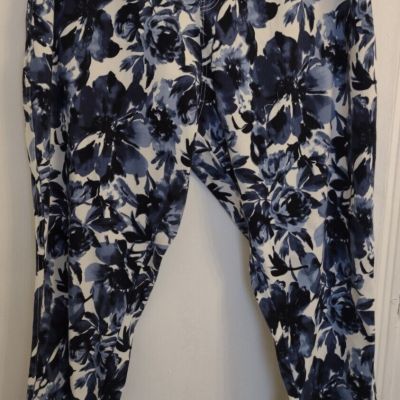 Women's Lildy Jeggings Plus Size 2XL-3XL Navy Floral