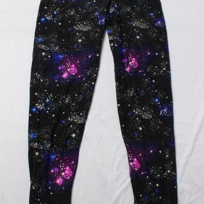 Oolala Women's Plus Milky Way Leggings MC1 Black Size TC (US 12-22) NWT