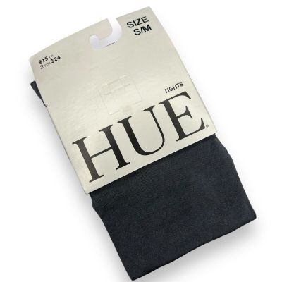 Hue Satin Tights With Control Top Steel Gray Size S/ M 1 Pair Pack