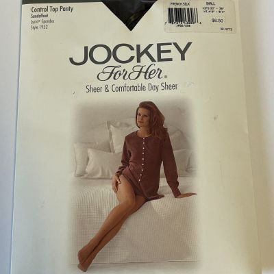 NOS Jockey for Her Day Sheer pantyhose size small French Silk sandalfoot 1952