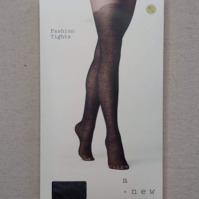 A New Day Fashion Tights Women Medium/Large Black