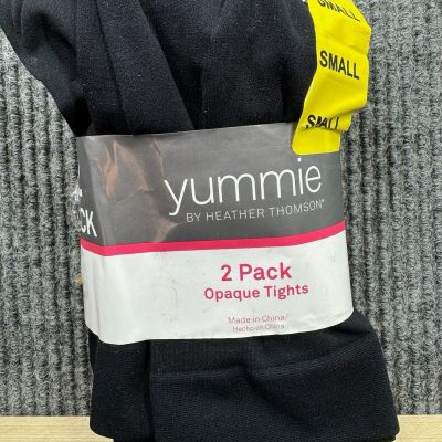 Yummie Tights Women's Size Small 2-Pack Opaque Tights NWew