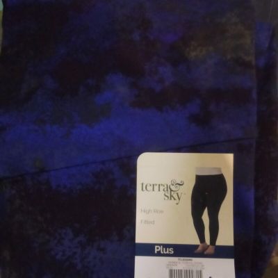 Terra Sky High Rise Fitted Legging Size 3X NWT