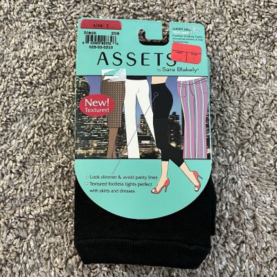 Assets by Sara Blakely Lucky Leggings Black 209 Size 1 Textured