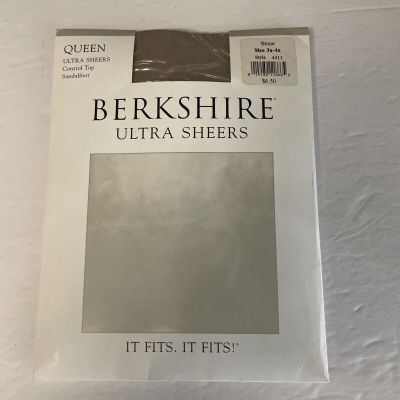 Berkshire Queen 3X-4X  Ultra Sheers Control Top Pantyhose Stone