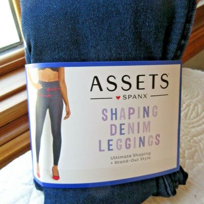 SPANX NWT SIZE XL SHAPING SKINNY DENIM LEGGING BLUE ASSETS ULTIMATE SHAPE STYLE