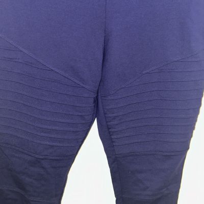 Lularoe LUXE ladies blue moto style leggings spanx RARE size XL