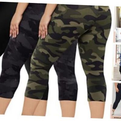 3 Pack Plus Size Large-X-Large Plus 18inch Black/ Green Camouflage/ Splinter