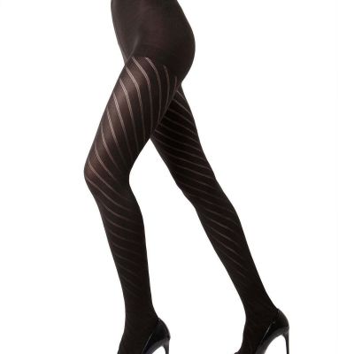 Spiral Opaque Control Top Tights