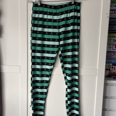 Womens Juniors Shamrock Leggings Size Large St. Patrick's Day