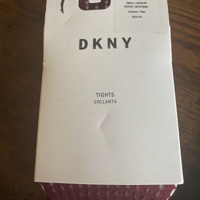 DKNY Fashion Net Tights Crimson Size Small/Medium -  NWT