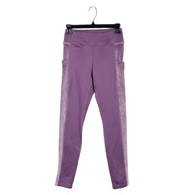 VS Pink Leggings S Active Varsity High Waist Velour Full Length Winter Mauve Ice