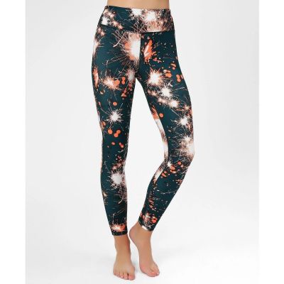 Sweaty Betty Contour Workout Leggings Midnight Teal Sparkler Sz Small High Waist