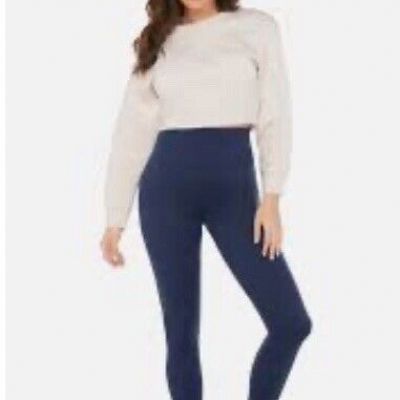 NWT Fashion JERA Navy Blue Leggings one size stretchy one size