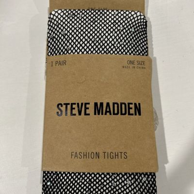 NWT STEVE MADDEN WOMENS FISHNET FASHION TIGHTS  Size S/M Black