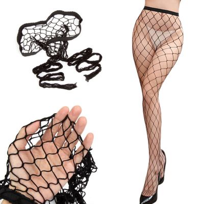 Women High Waist Fishnet Socks Pantyhose Tights Mesh Stockings Thigh High Socks