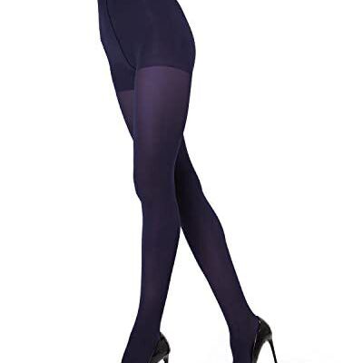 Melas Women's Microfiber Opaque Control Top Tights Dark Navy Q1/Q2