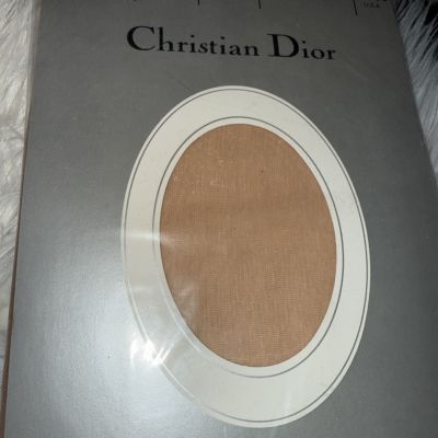 CHRISTIAN DIOR Diorissimo PANTYHOSE Crème Crepe S3 Hosiery Ultrasheer Leg