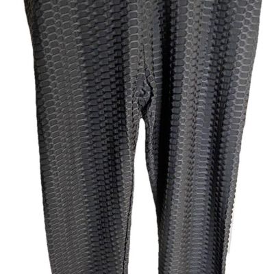 Spanx Booty Boost Active Textured Leggings - Black - Plus Size 2X