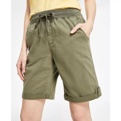 Style & Co Women's Woven Cuffed Pull-on Shorts, XL