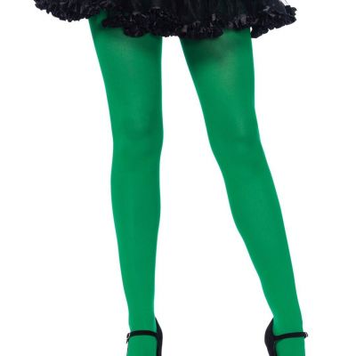 Leg Avenue 7300 Women's Green Super Stretchy Nylon Tights Pantyhose - One Size