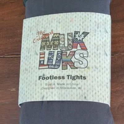 The Original Muk Luks Footless Tights size A Small gray