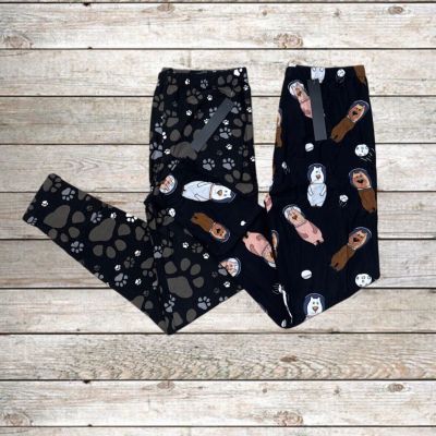 Women’s Leggings Plus Size 3X-4X Paw Print Astronaut Bear NWT Stretchy Soft