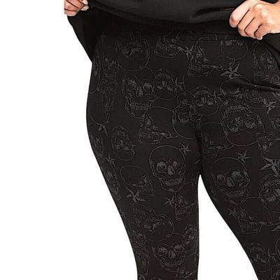 TORRID Skulls Design Full-Length Signature Leggings NWT  Size 4X