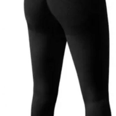 OQQ Women's Size S High Waist Workout Butt Lifting Leggings Tummy Control Ruche