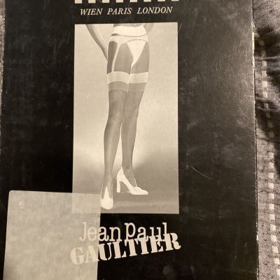 Wolford Jean Paul Gaultier Tights Circa 1999-2000 Sexy! Iconic!! Blk/blk Medium