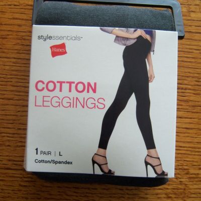 New in package, Hanes women's large (12-14) gray cotton legging