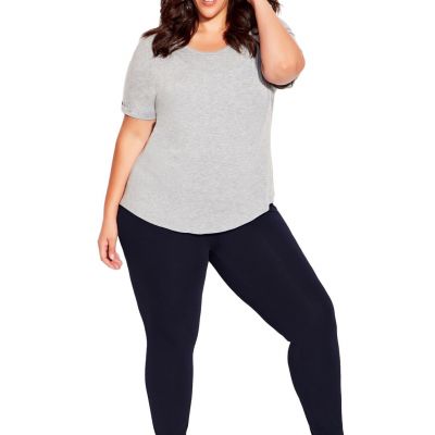 Avenue Women's Plus Size Petite High Rise Legging