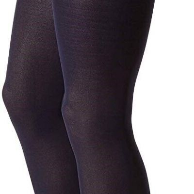 HUE 159683 Women's Opaque Sheer to Waist Navy Blue Tights Sz. S