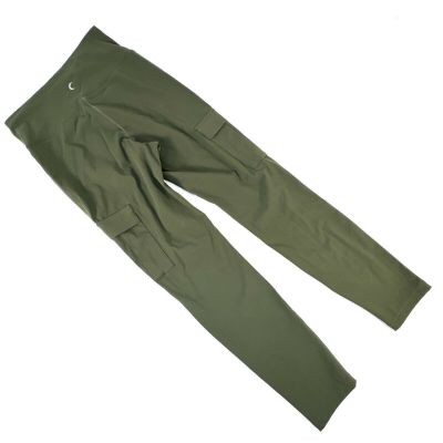 Zyia Leggings Luxe Cargo Hi-Rise Forest Green Olive Size 4