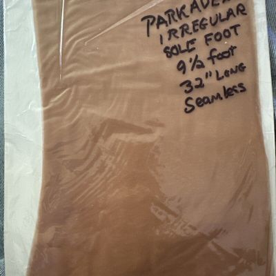 Vintage Park Avenue Flat Knit Nylon Stockings Flat Knit, 9 1/2, 32” L