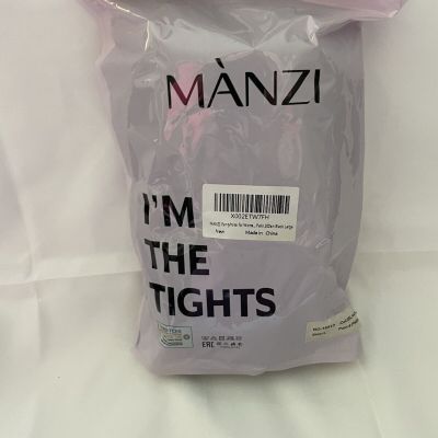 MANZI Pantyhose for Women Nylon Sheer Tights 6 Pairs 20 Den Black