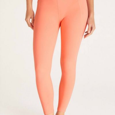 Z Supply women's all day 7/8 pocket legging in Bright Melon