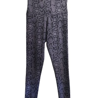 Onzie Leggings Women's Size XS Snake Print Gray Stretch