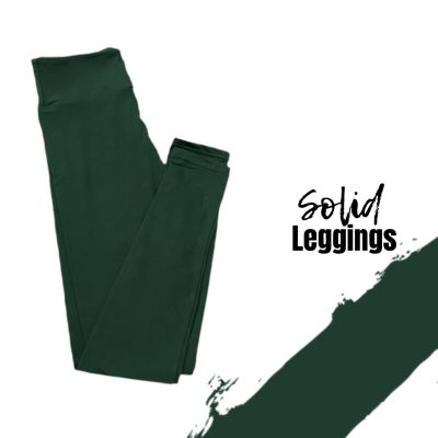 TC2 LuLaRoe ~ SOLID FOREST GREEN ~ Leggings SIZES 18+, new in package, CHRISTMAS