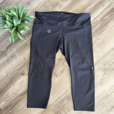 Under Armour Womens Leggings Black Size 2X Capri Compression Heatgear