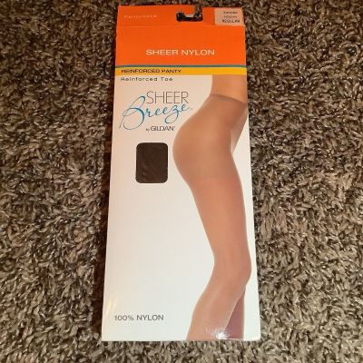 Sheer Breeze by Gildan sheer reinforced pantyhose, color mocha, size: Regular