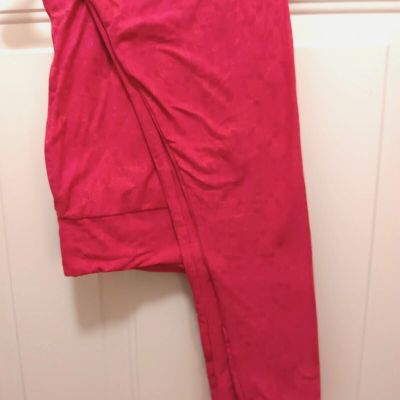 Lularoe TC hot pink plus size leggings 12-18