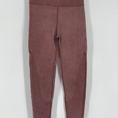 Offline Aerie Womens M Dusty Pink Maroon Leggings Athletic Leisure Side Stitch