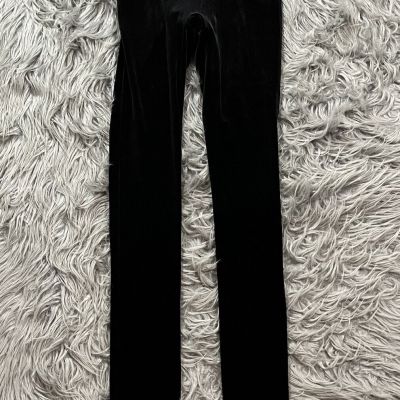 NWT $98 Spanx Velvet Leggings Black Size XS High Rise Pants