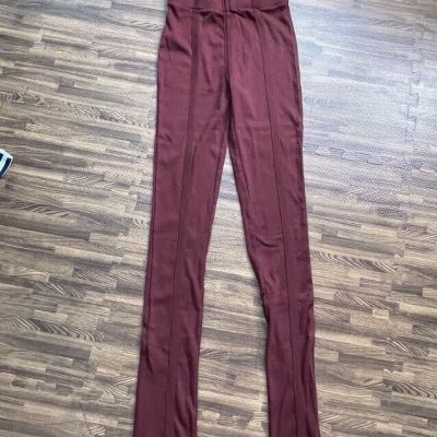 Fashion Nova Women's Leggings Bordeaux Color Size XS