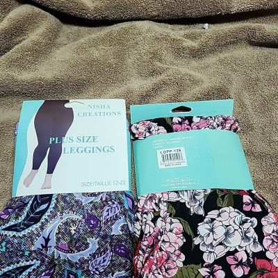 LOT Nisha  NWT SZ 12-22 Leggings